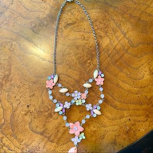 Lord & Taylor floral statement necklace